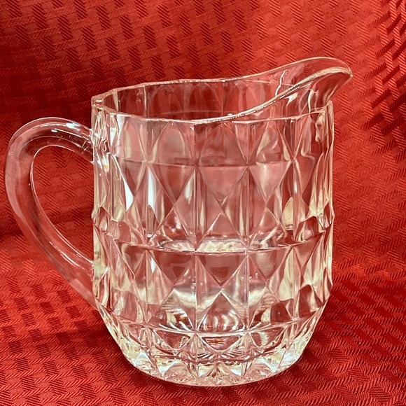 Vintage Jeanette Windsor Diamond Pattern Depression Glass Pitcher 16oz Rare! - Picture 7 of 7